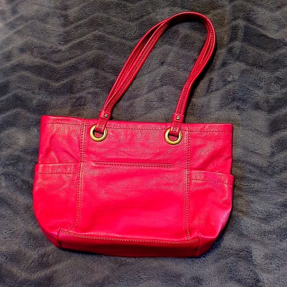 The Sak Red Zip Real Leather Purse with Pockets - Picture 2 of 11